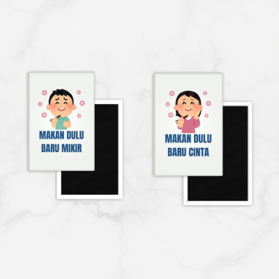 Fridge Magnet Kulkas Rectangle Kata Kata Lucu size 54 x 78 cm